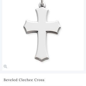 BOTH PIECES! James Avery Beveled Cross with Chain